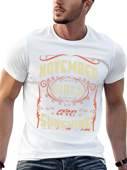 November Girls Sunshine Black T-Shirt