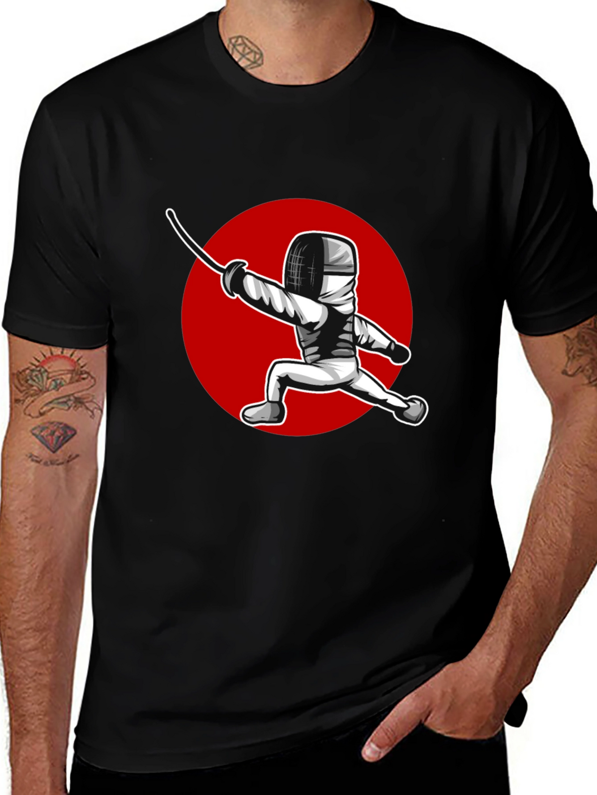 Fencing Sport Graphic T-Shirt