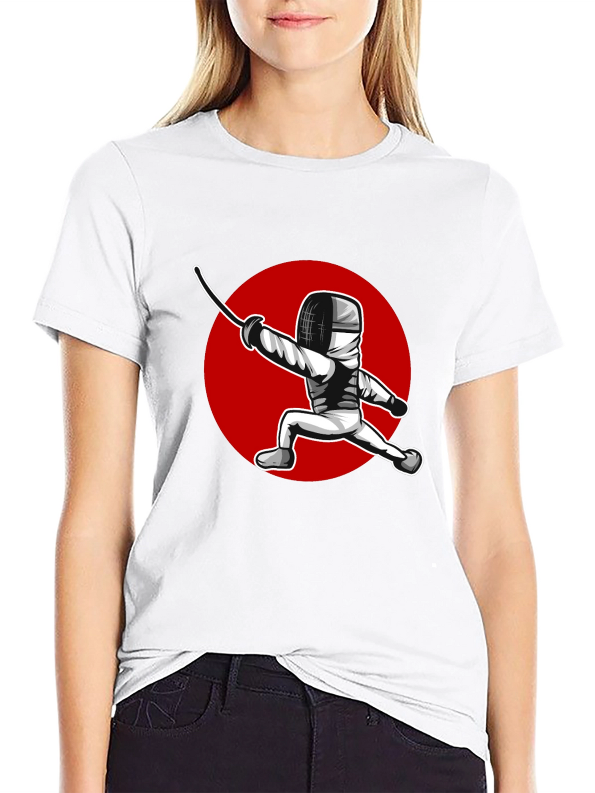 Fencing Sport Graphic T-Shirt
