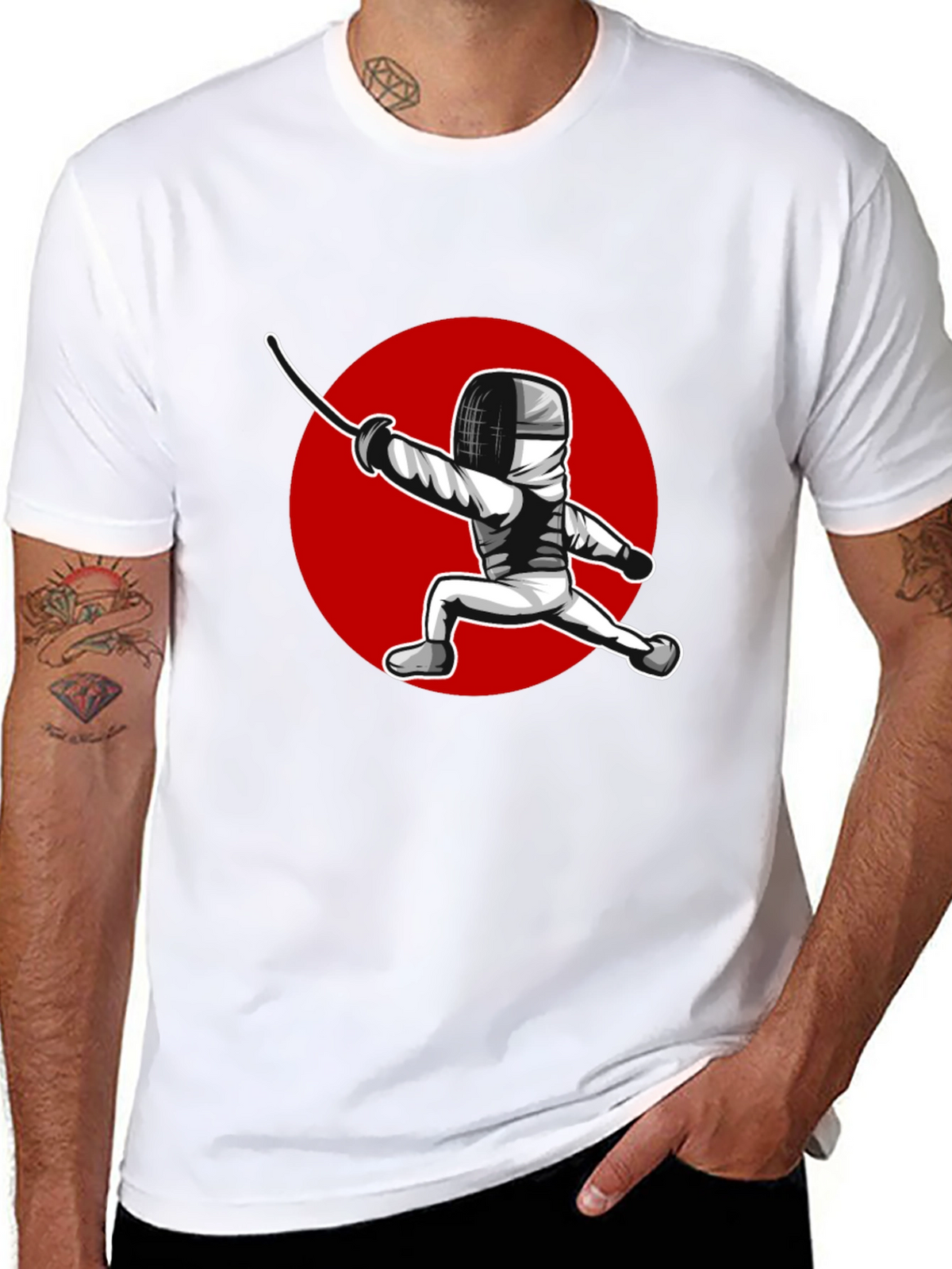 Fencing Sport Graphic T-Shirt