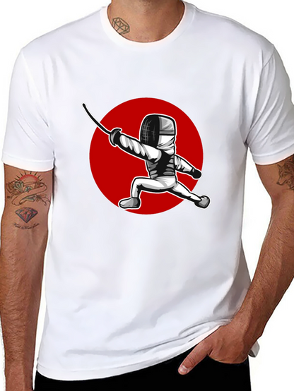 Fencing Sport Graphic T-Shirt