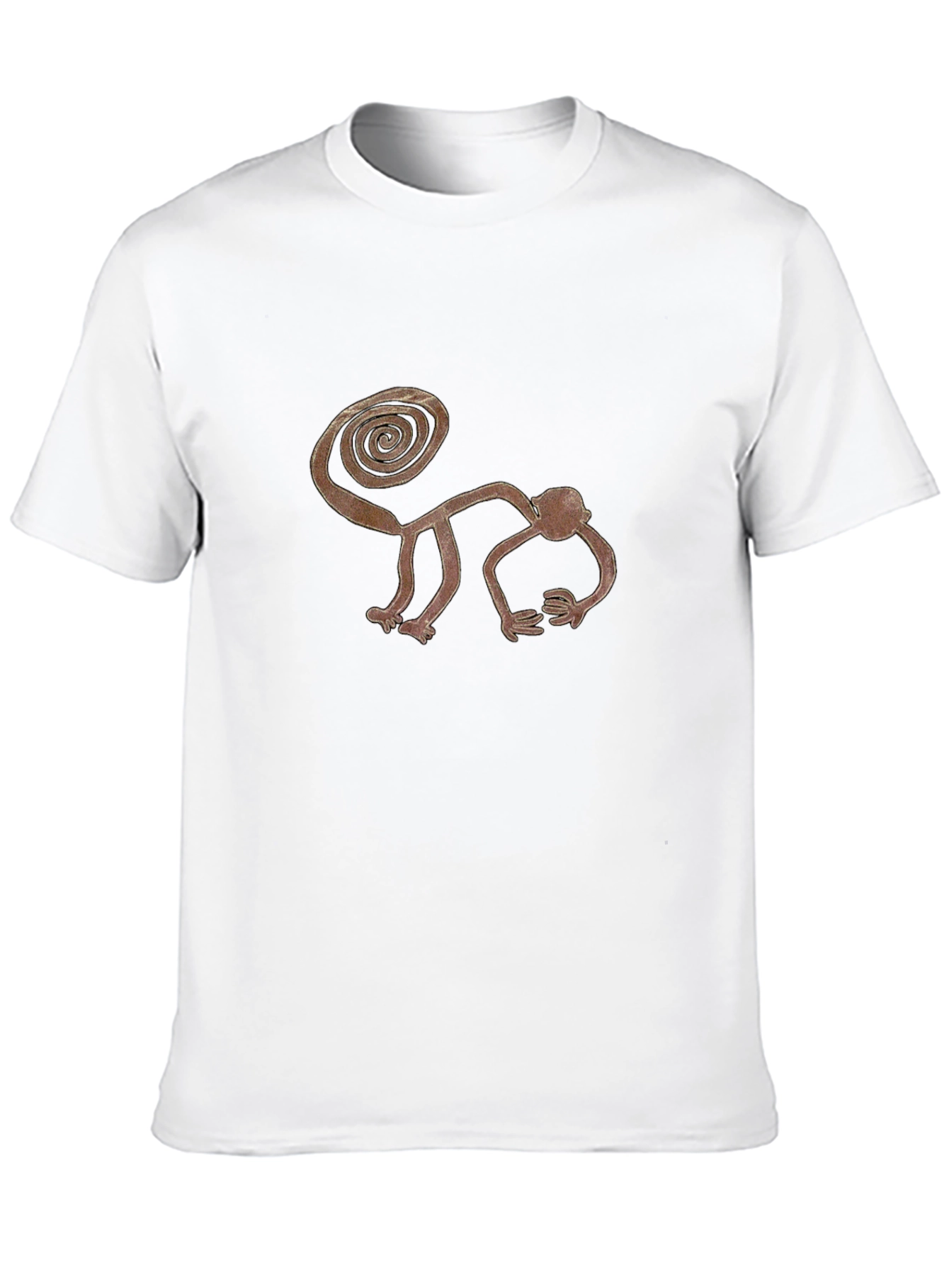 Stylized Monkey Graphic Tee - Casual Black T-Shirt