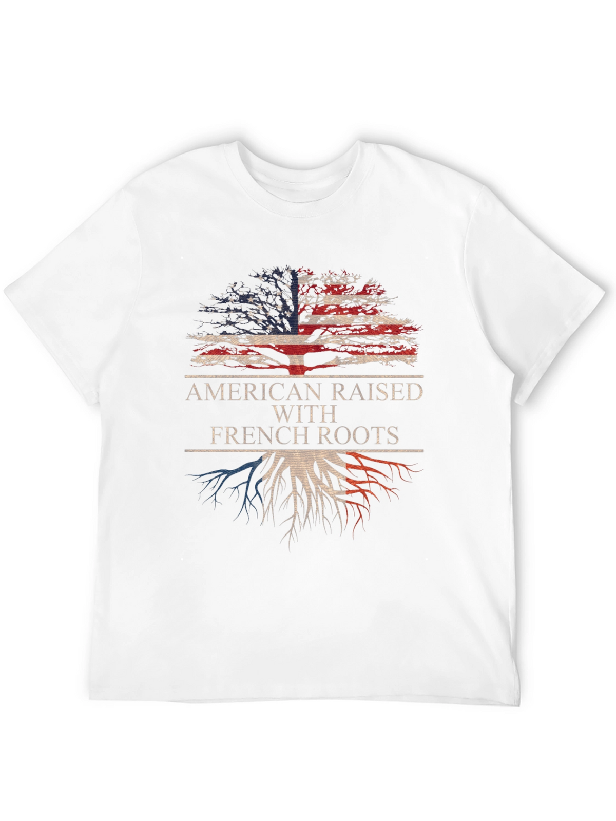 American Raised With French Roots Graphic Tee