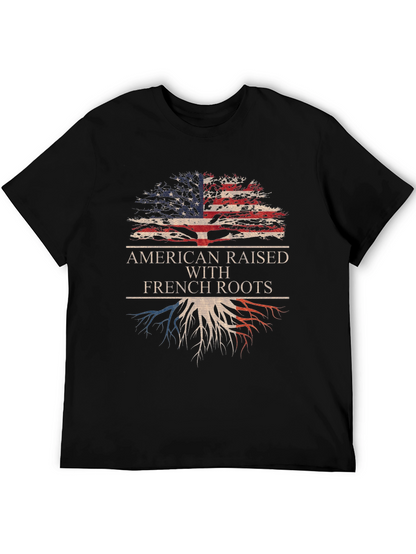 American Raised With French Roots Graphic Tee