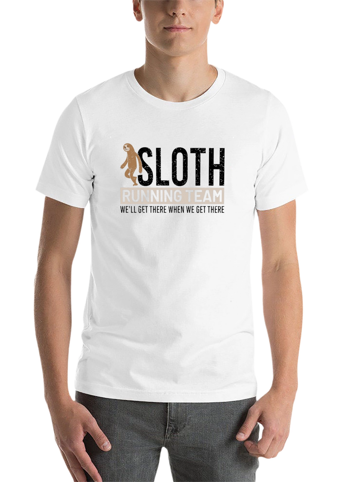 Sloth Running Team T-Shirt:  Funny Relaxed Fit