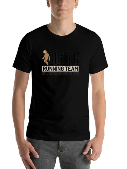 Sloth Running Team T-Shirt:  Funny Relaxed Fit