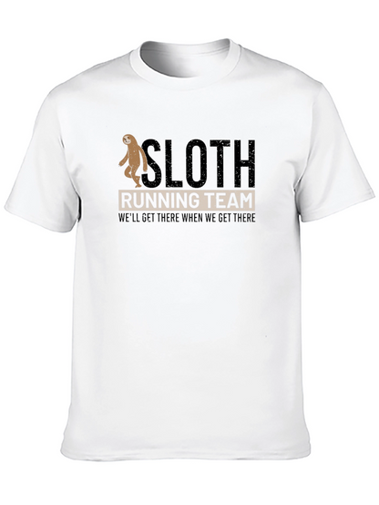 Sloth Running Team T-Shirt:  Funny Relaxed Fit