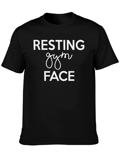 Resting Gym Face T-Shirt - Black