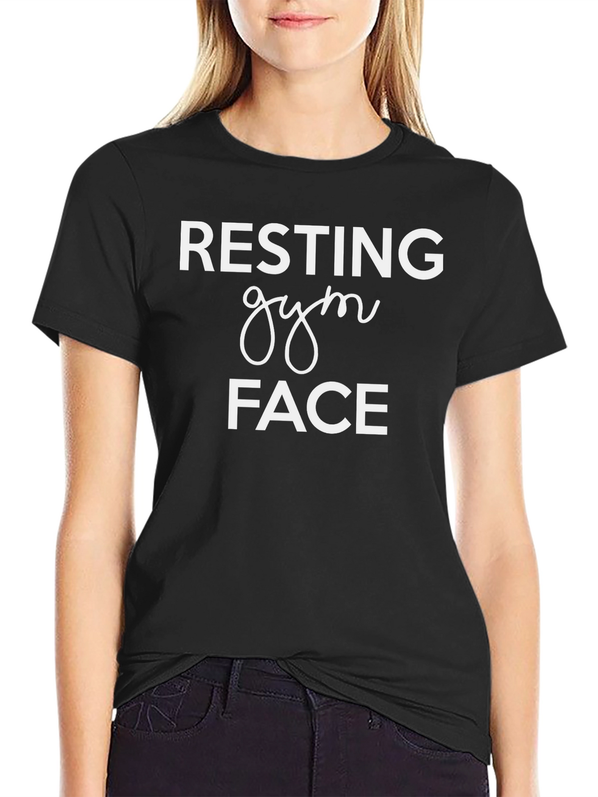 Resting Gym Face T-Shirt - Black