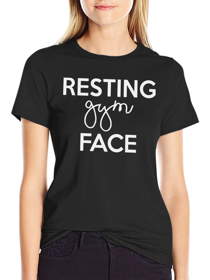 Resting Gym Face T-Shirt - Black