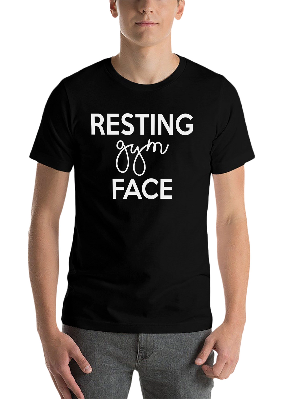 Resting Gym Face T-Shirt - Black
