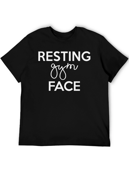Resting Gym Face T-Shirt - Black