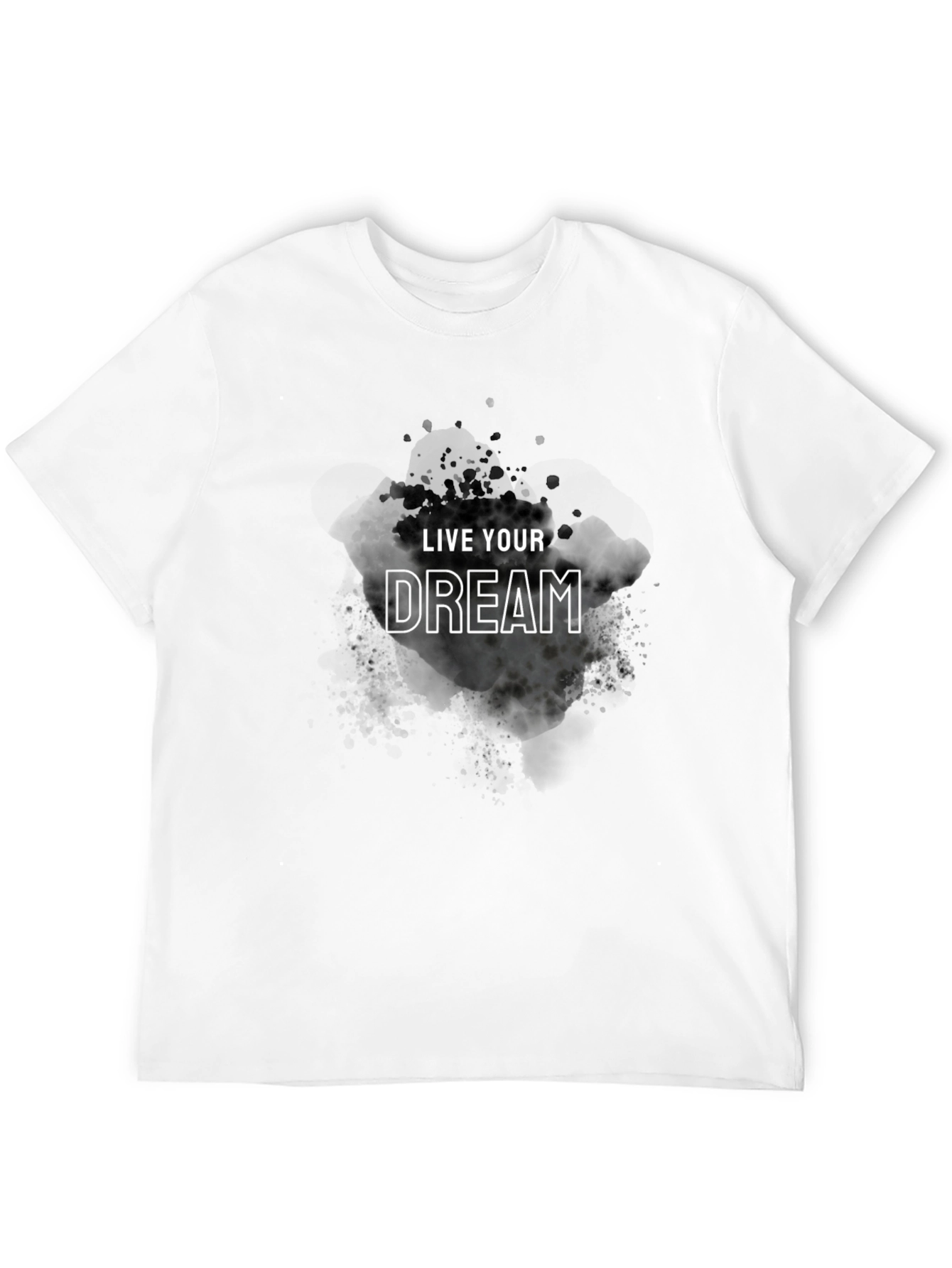 Live Your Dream Black Graphic Tee