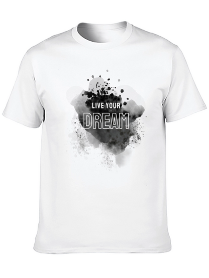 Live Your Dream Black Graphic Tee