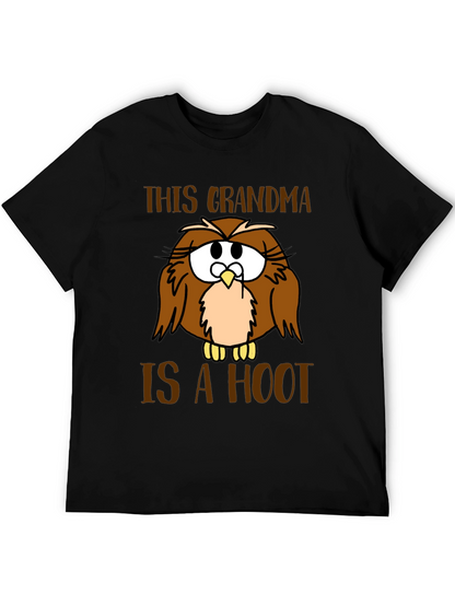 Funny Grandma Owl Graphic T-Shirt