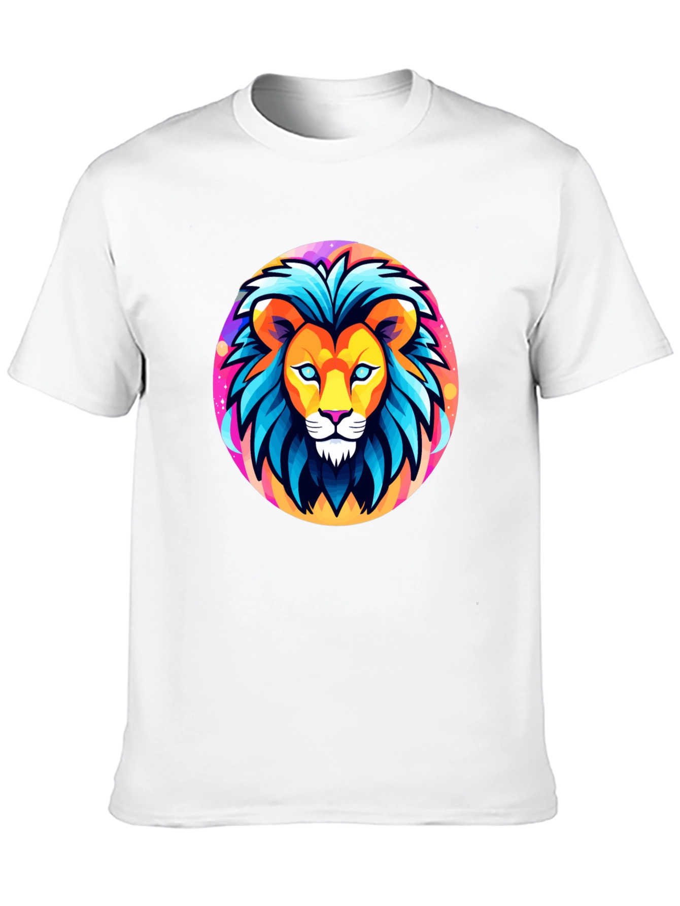 Bold Lion Graphic Tee - Black Cotton Shirt