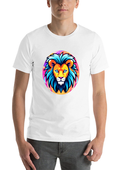 Bold Lion Graphic Tee - Black Cotton Shirt