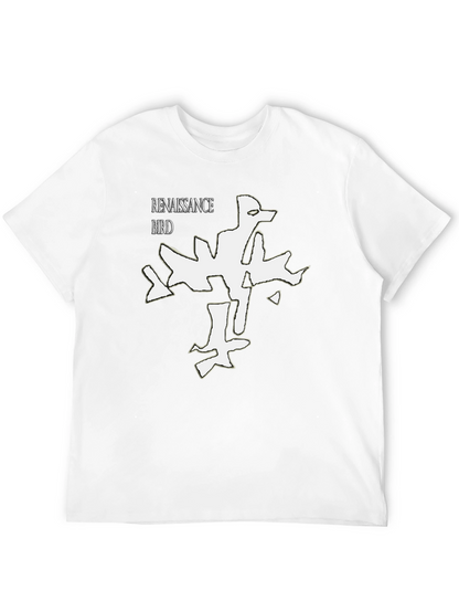 Renaissance Bird Graphic Tee - Modern Black T-Shirt