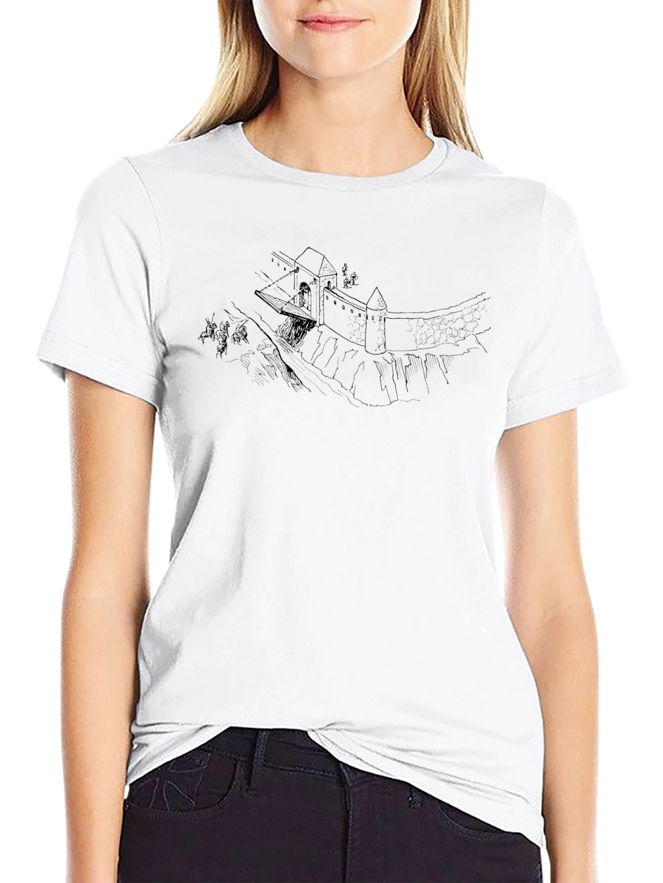 Medieval Castle T-Shirt - Classic Black Tee