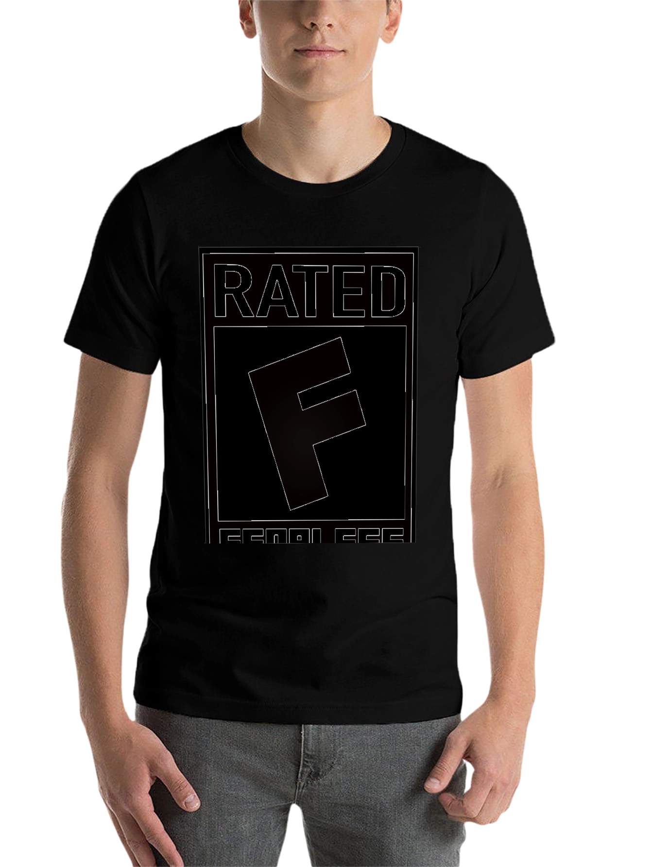 Rated F for Fearless Graphic Tee - Black