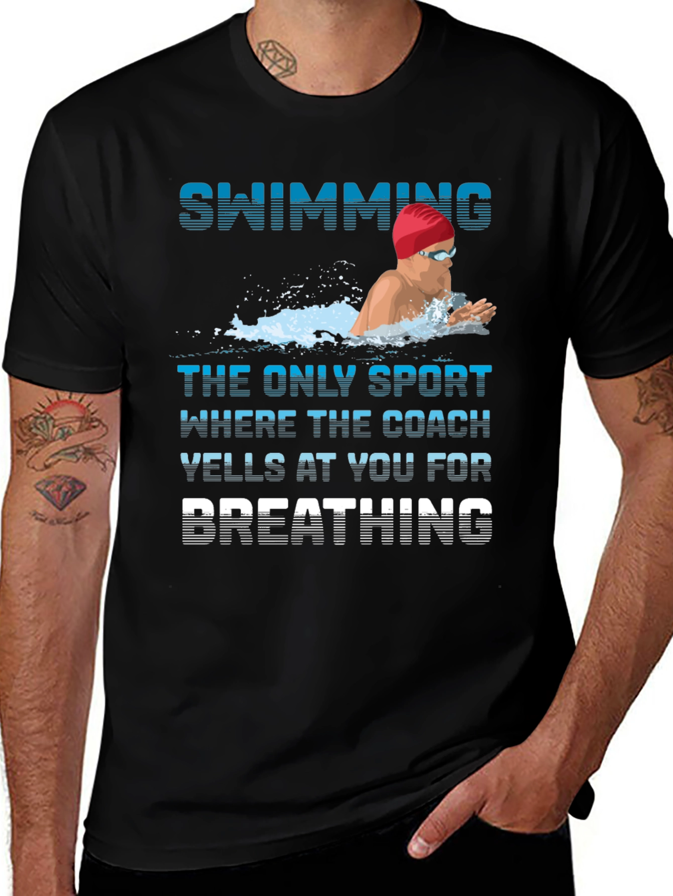 Swimming Coach Humor T-Shirt