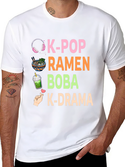 K-Pop Ramen Boba K-Drama T-Shirt