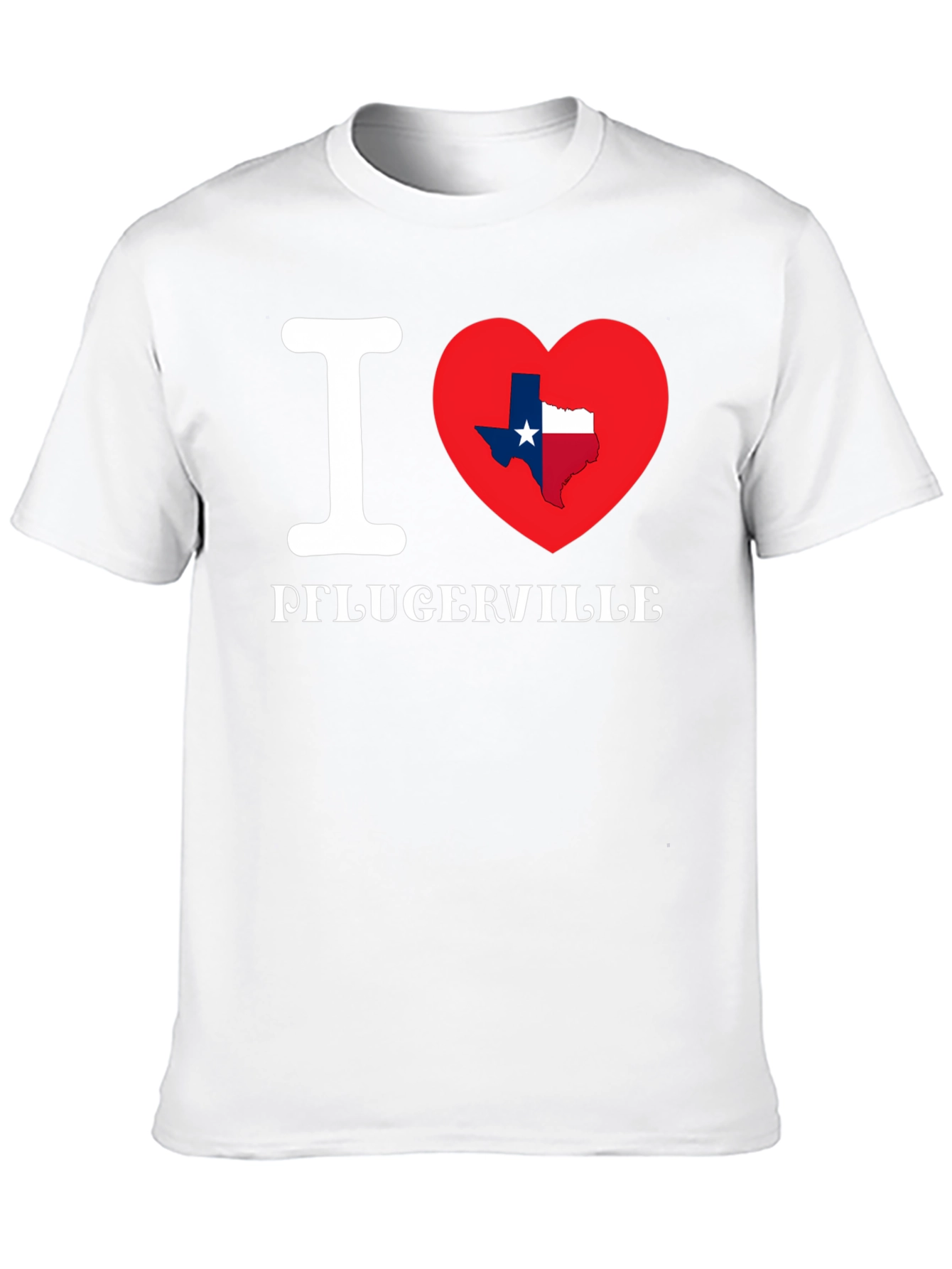 I Heart Pflugerville Texas State Pride T-Shirt