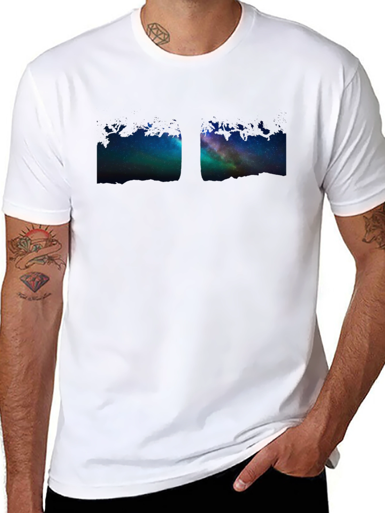 Night Sky Tree Graphic Tee