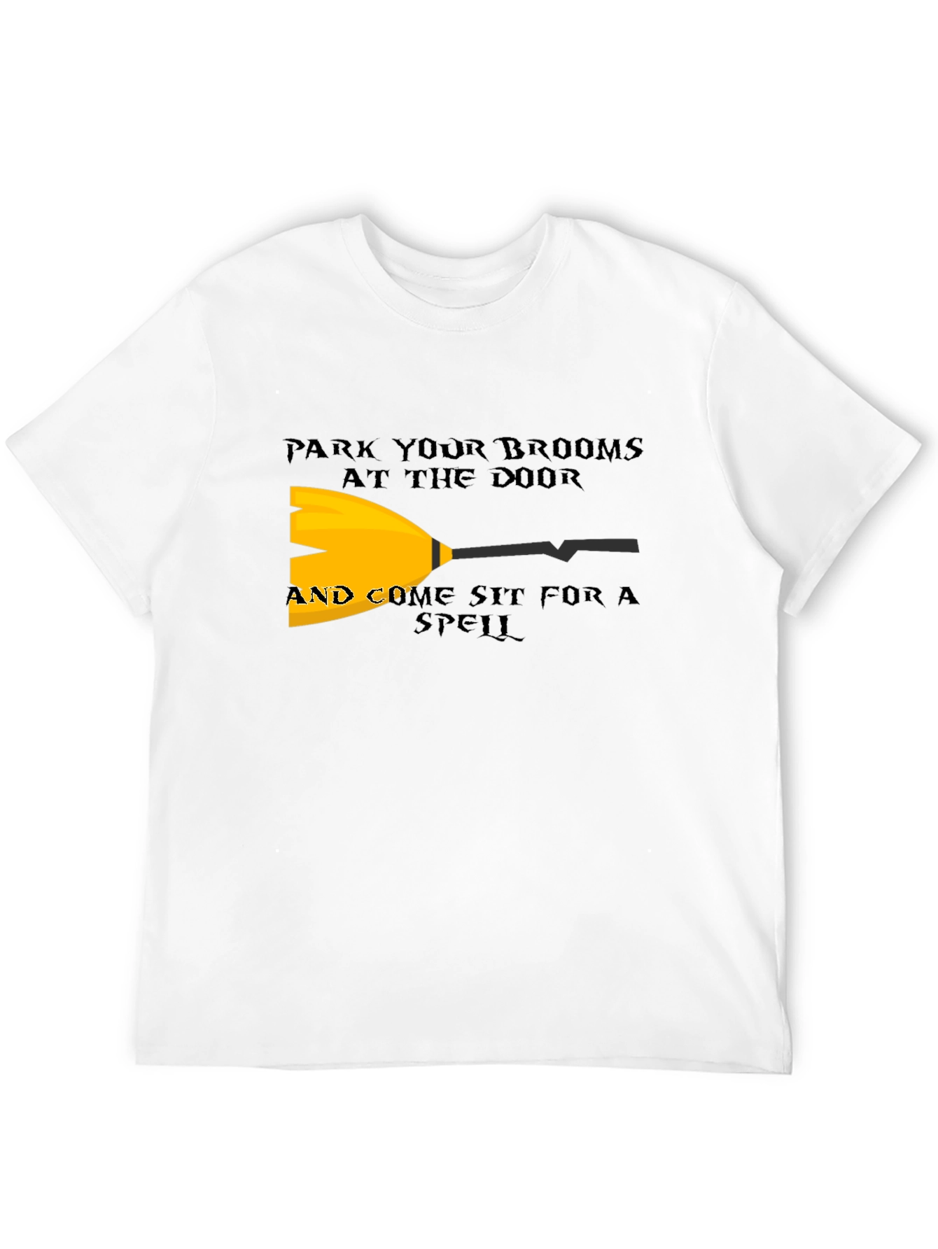 Park Your Brooms T-Shirt - Halloween Witch Tee