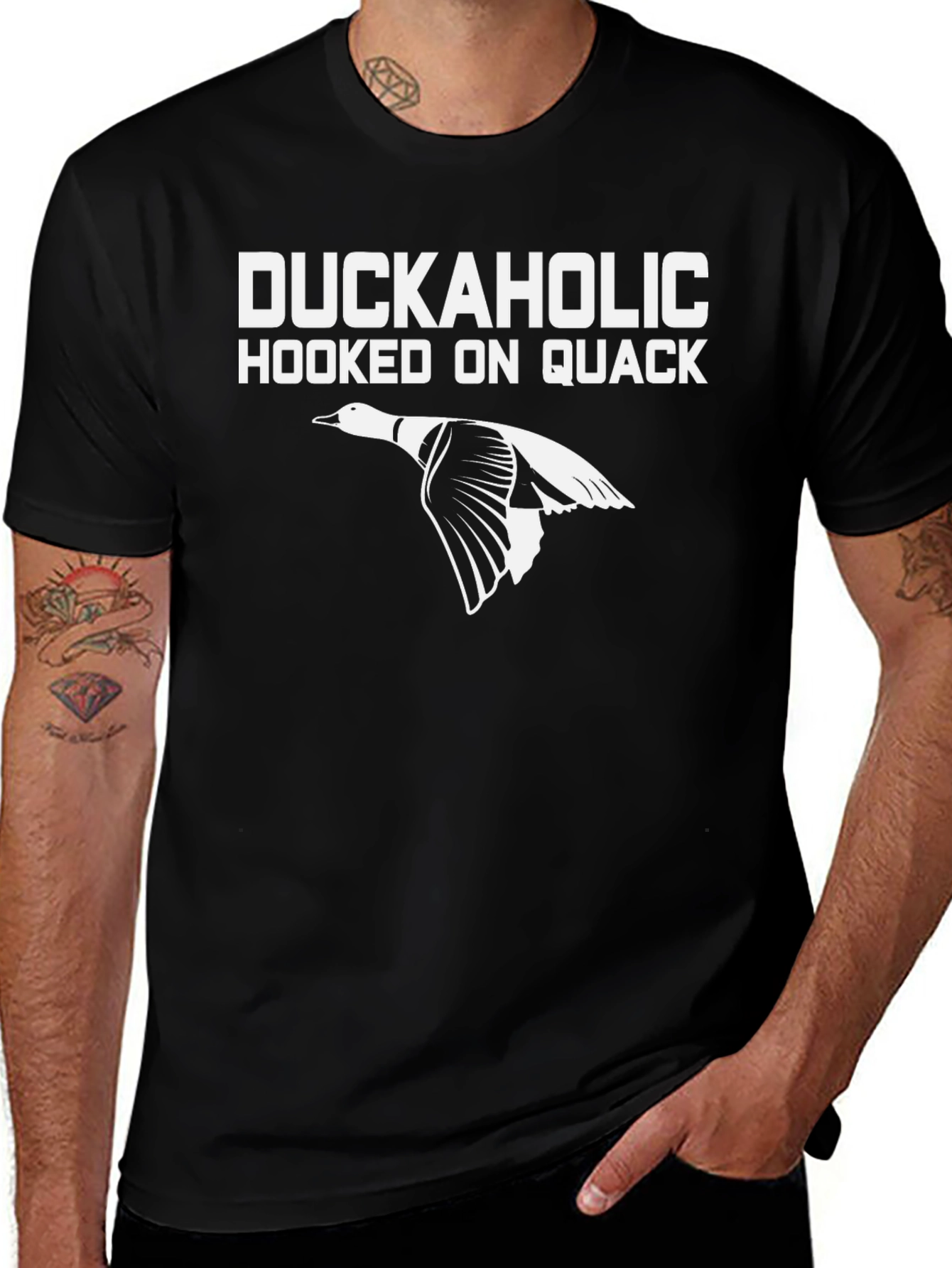 Duckaholic T-Shirt: Hooked on Quack Hunting Tee