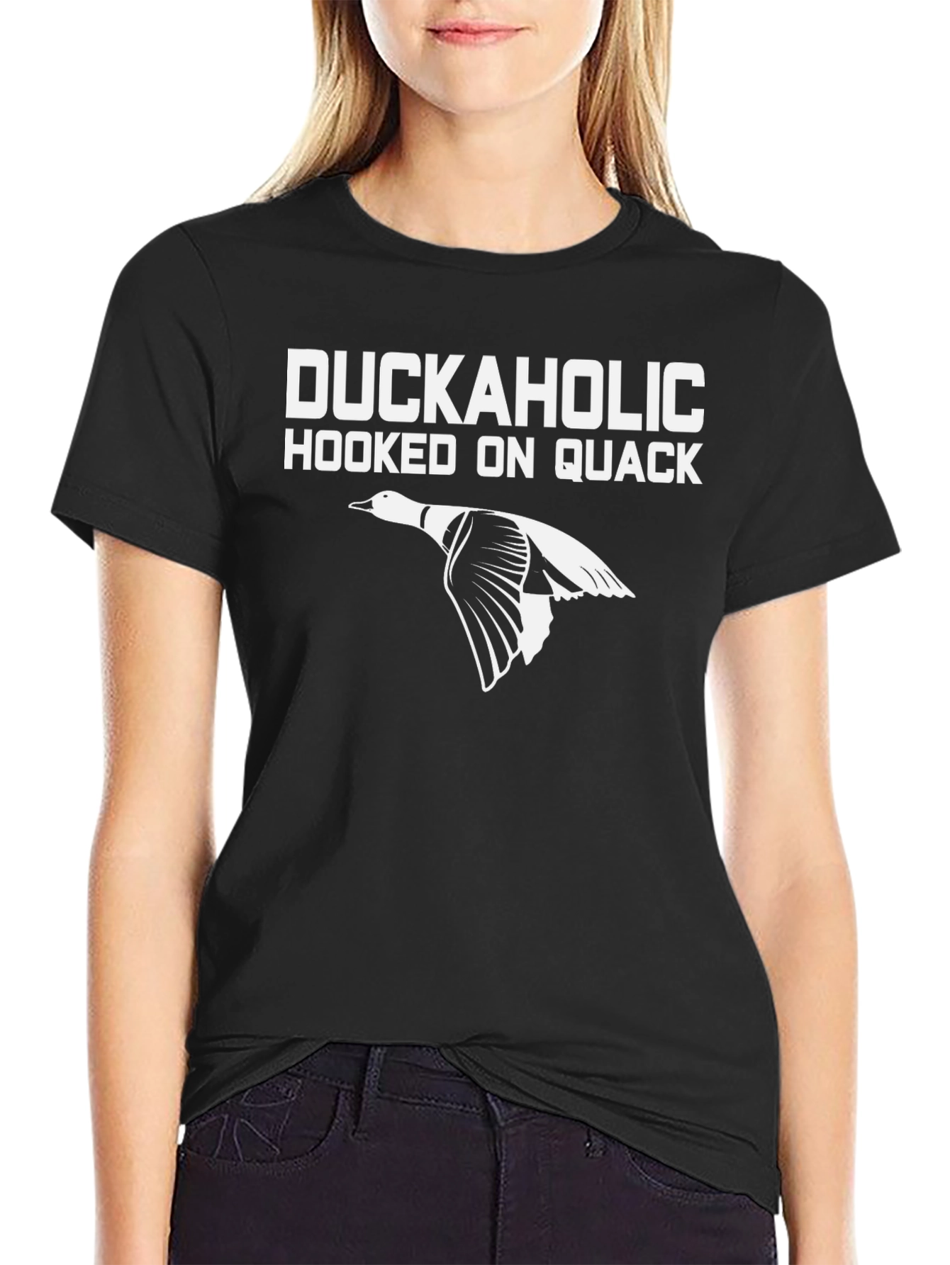 Duckaholic T-Shirt: Hooked on Quack Hunting Tee