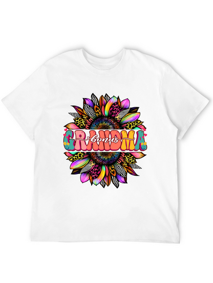 Grandma Bonus Graphic Tee - Sunflower Design