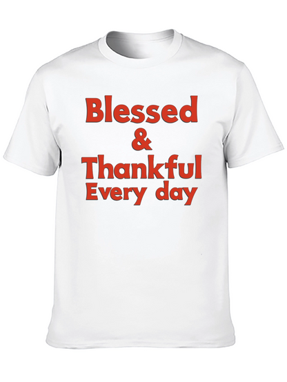 Blessed & Thankful Graphic T-Shirt