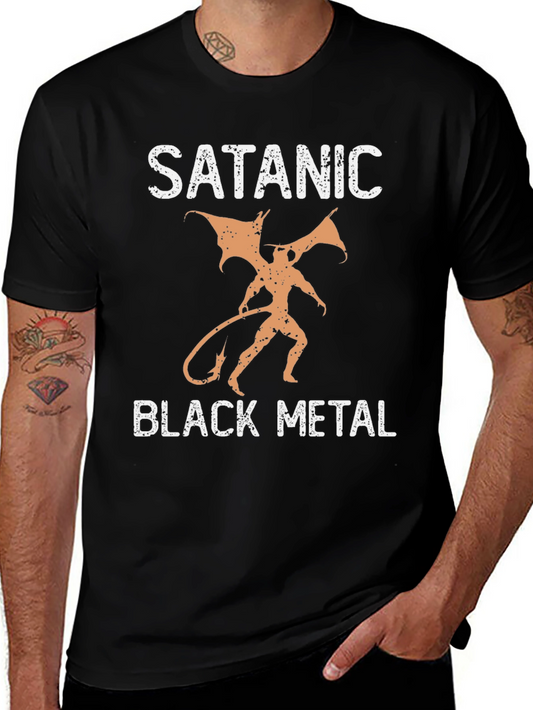 Satanic Black Metal Graphic T-Shirt