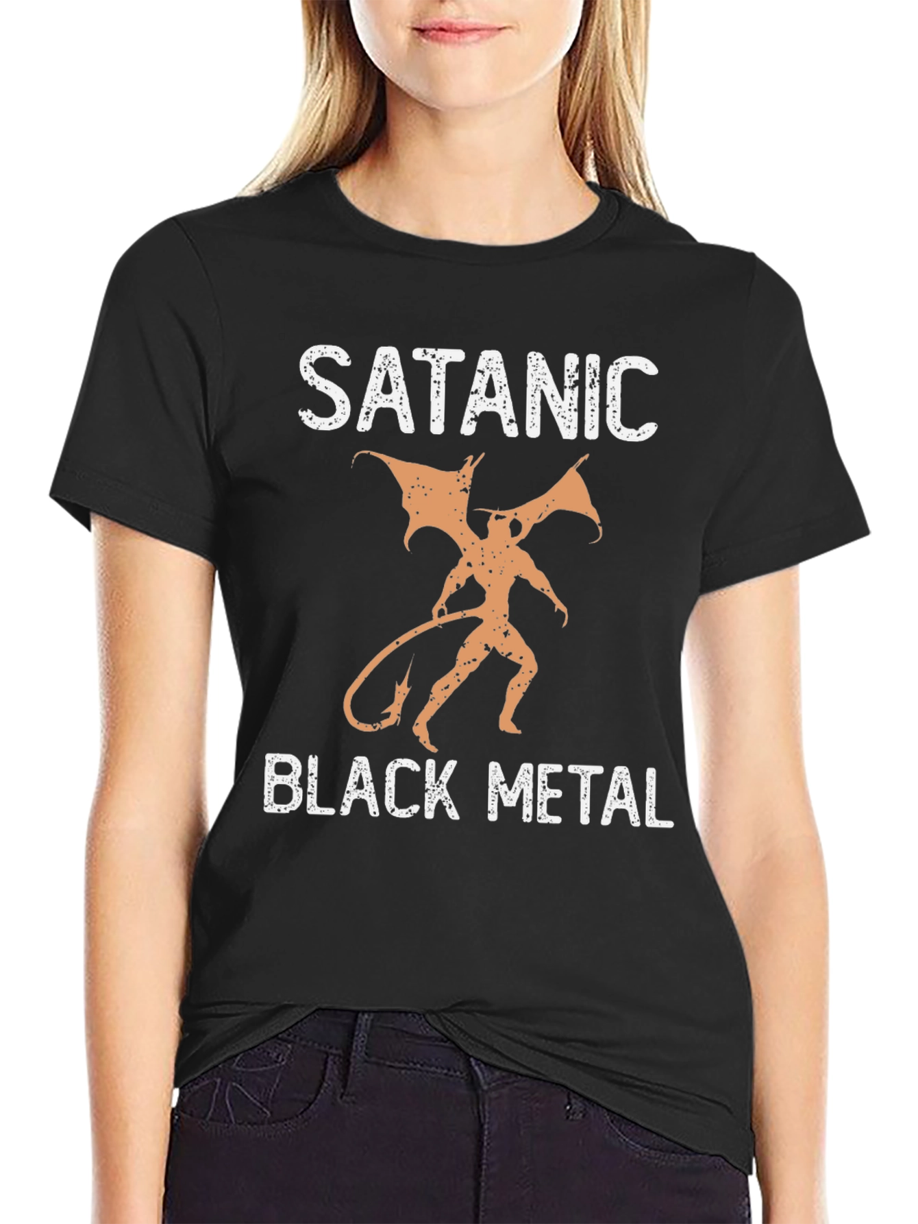 Satanic Black Metal Graphic T-Shirt