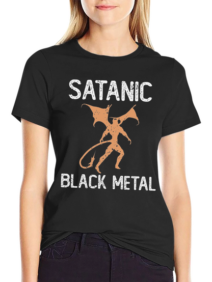 Satanic Black Metal Graphic T-Shirt