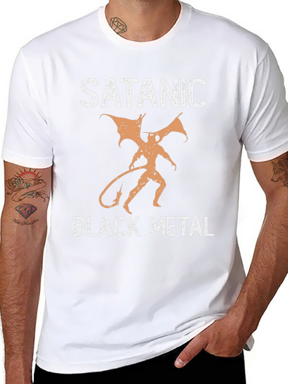 Satanic Black Metal Graphic T-Shirt