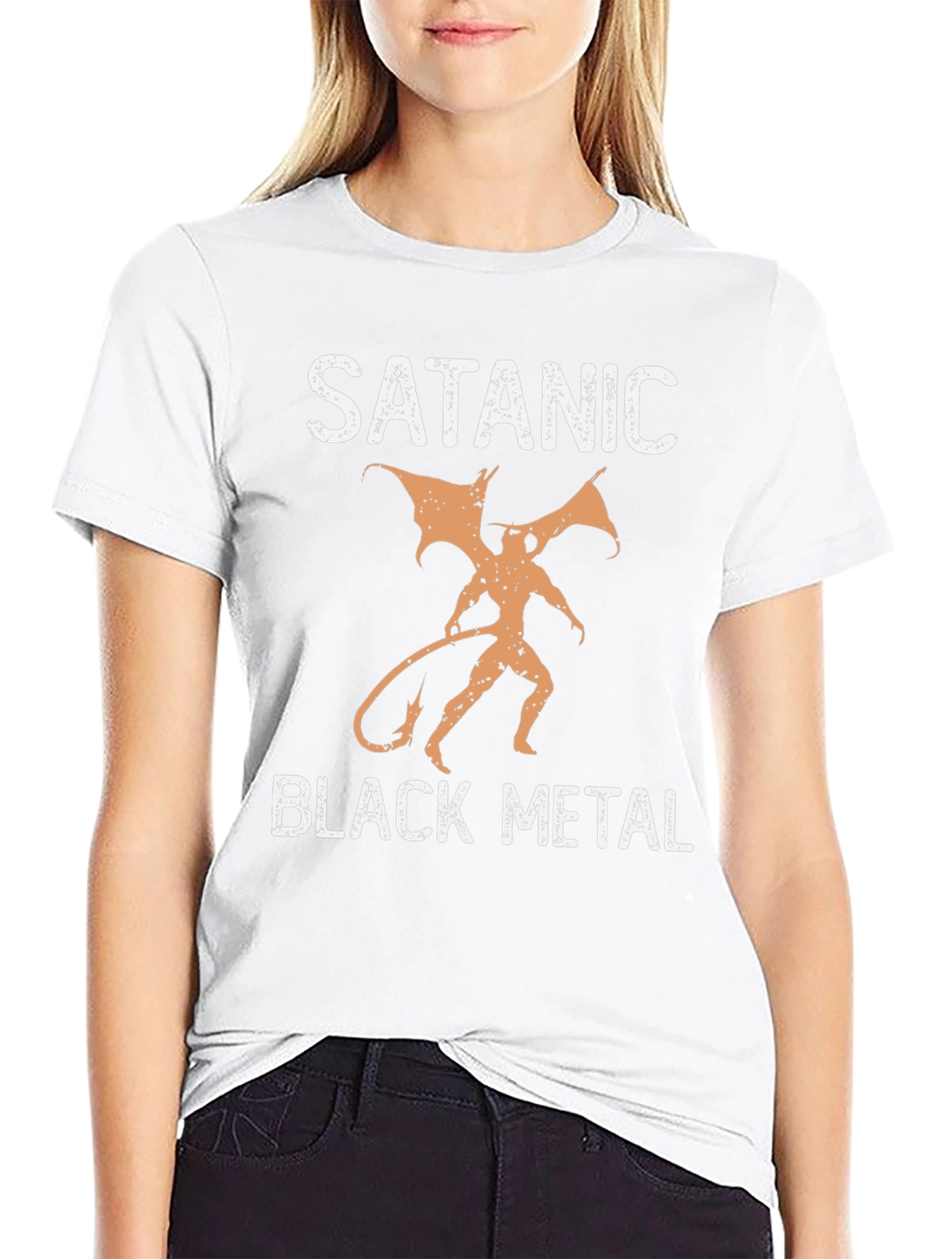 Satanic Black Metal Graphic T-Shirt
