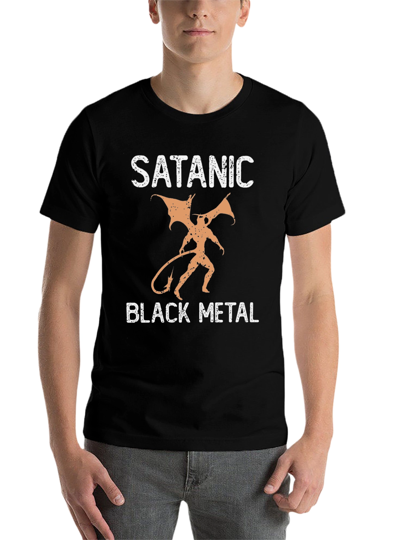 Satanic Black Metal Graphic T-Shirt