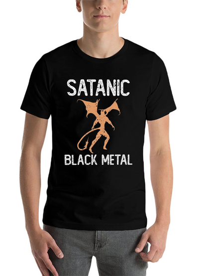 Satanic Black Metal Graphic T-Shirt
