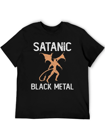 Satanic Black Metal Graphic T-Shirt