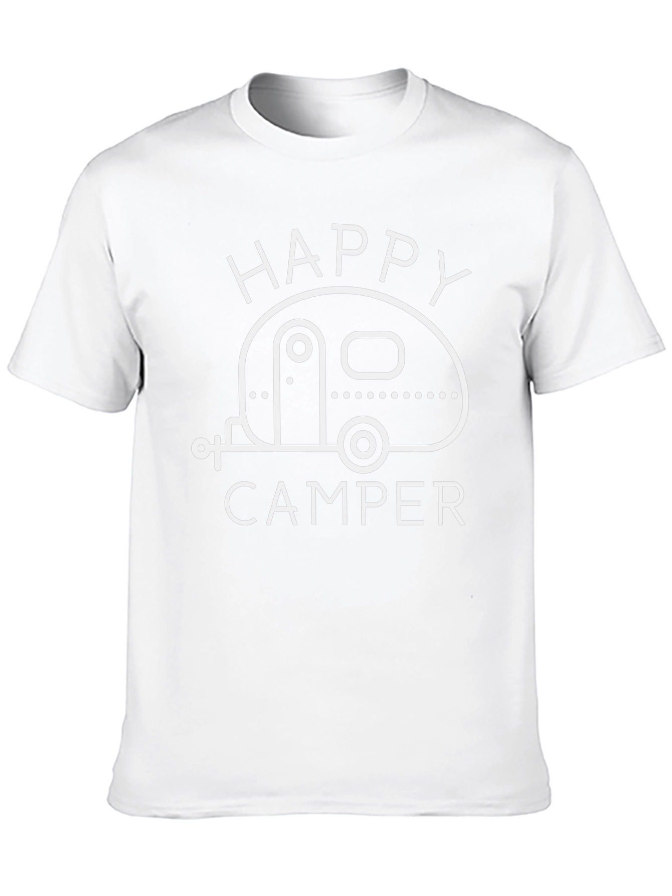 Happy Camper Graphic Tee - Black Camping T-Shirt