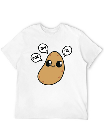 Cute Potato Puns Black T-Shirt