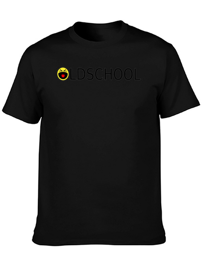 Oldschool Emoji Black T-Shirt - Casual Style