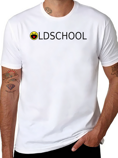 Oldschool Emoji Black T-Shirt - Casual Style