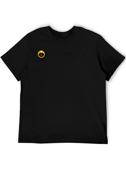 Oldschool Emoji Black T-Shirt - Casual Style
