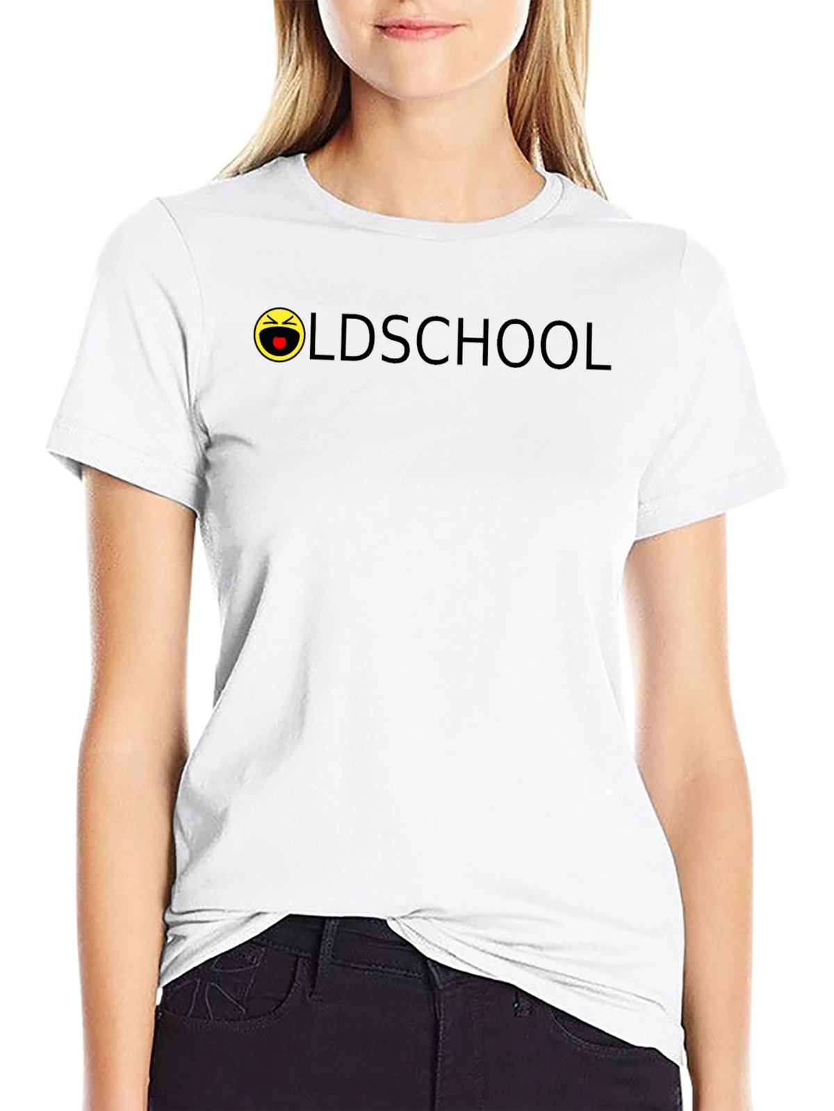 Oldschool Emoji Black T-Shirt - Casual Style