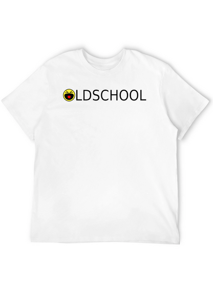 Oldschool Emoji Black T-Shirt - Casual Style