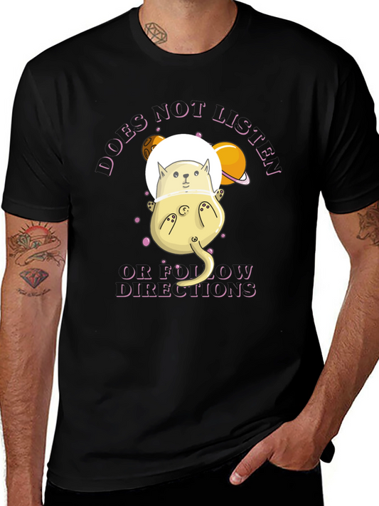 Astronaut Cat T-Shirt - Funny Space Kitten Design