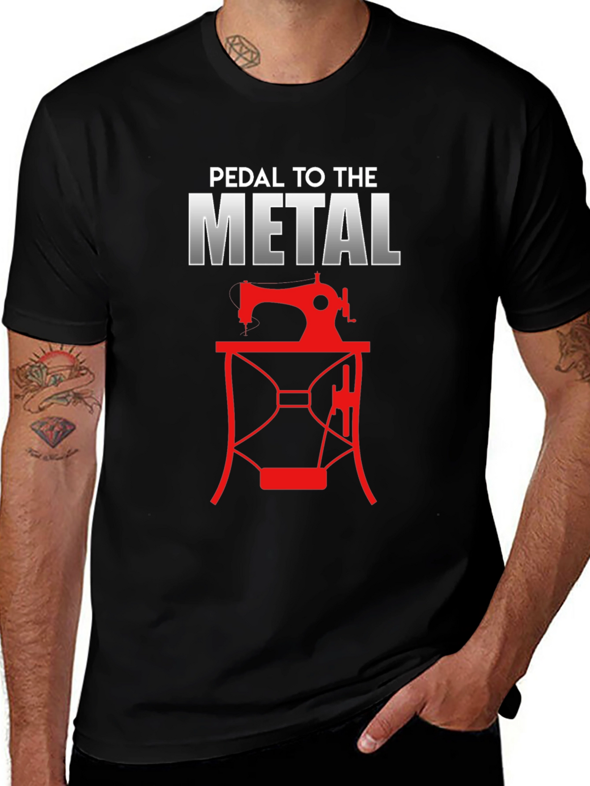 Pedal to the Metal Sewing T-Shirt